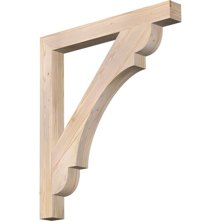 Ekena Millwork Olympic Block Smooth Bracket, Douglas Fir, 3 1/2"W x 34"D x 38"H BKT04X34X38OLY05SDF